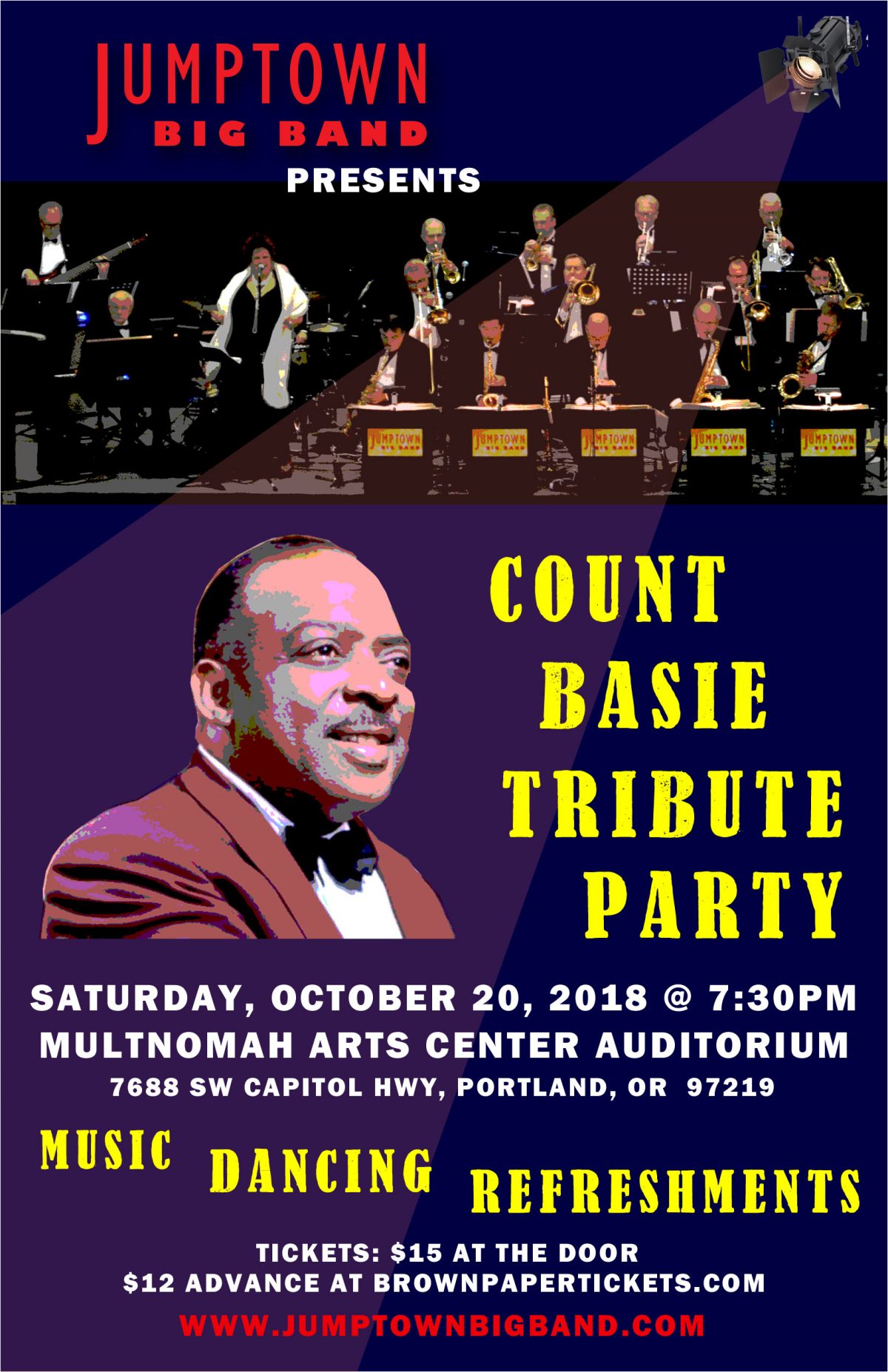 October 20, 2018 – Count Basie Tribute Party