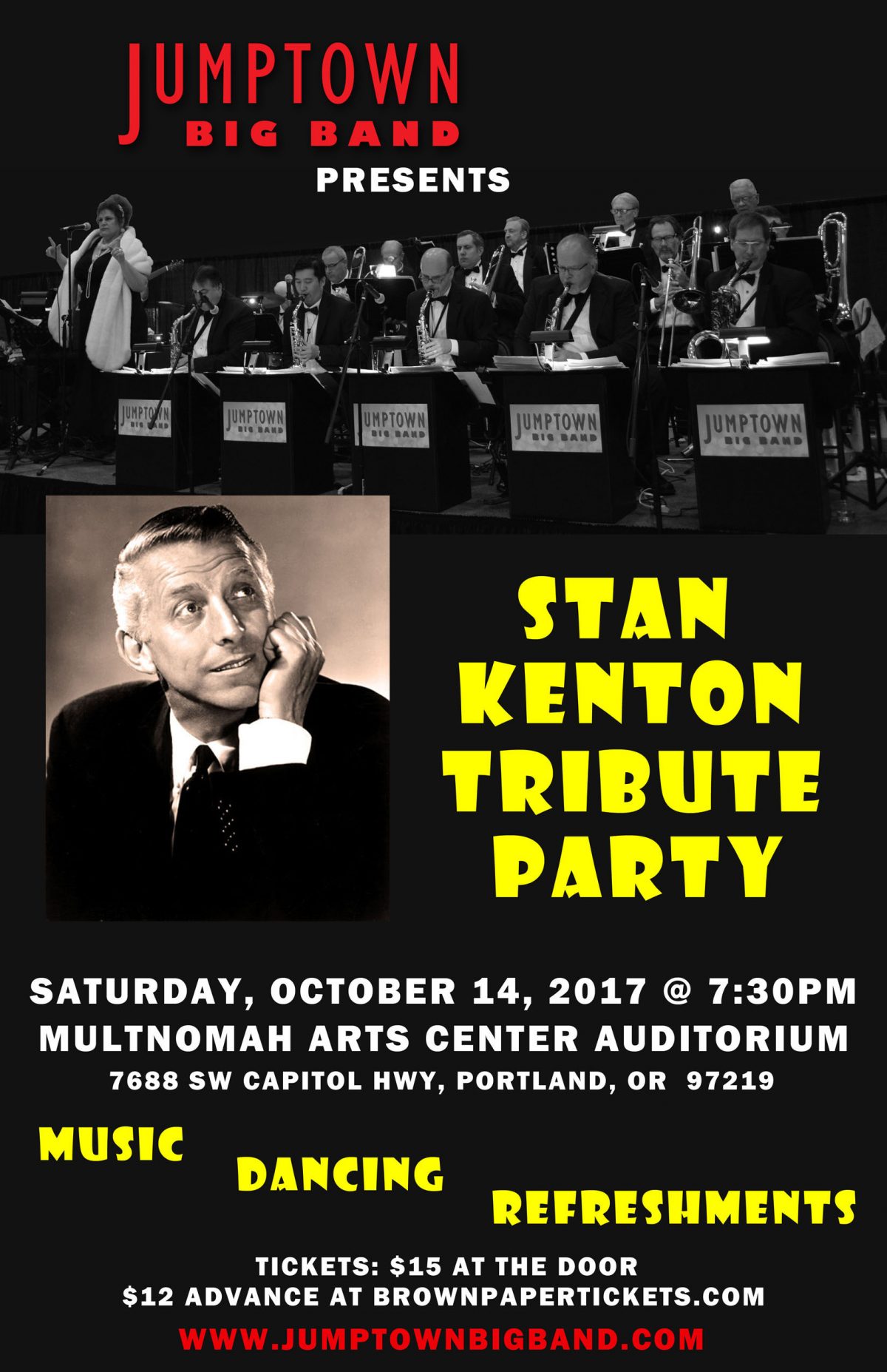 October 14, 2017 – Stan Kenton Tribute Party